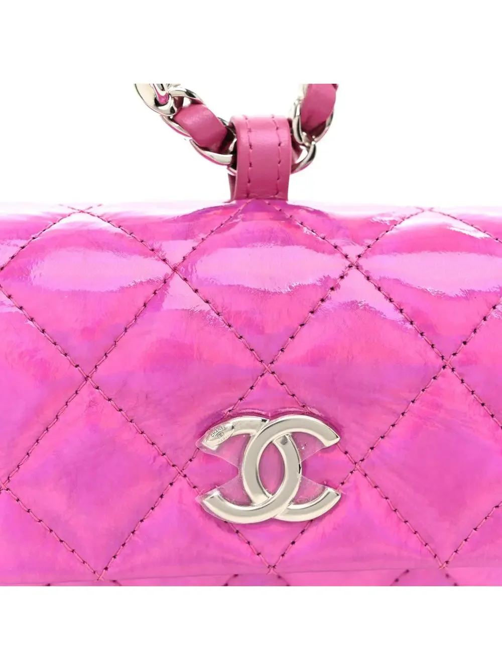 Chanel Patent Lambskin Quilted Cc Hook #339596C11B